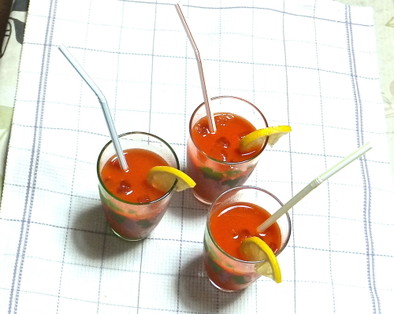 夏向き，サワー野菜ジュースの写真