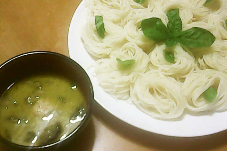 グリーンカレーで つけ麺そうめん レシピ 作り方 By はまらぶ クックパッド 簡単おいしいみんなのレシピが354万品