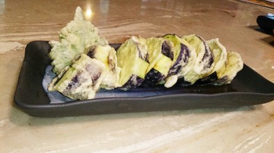 夏の定番！なすの天ぷら。揚げたて旨し♪の写真