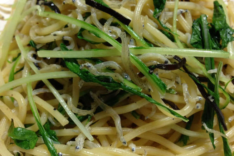 しらすと水菜のあっさり和風パスタ レシピ 作り方 By きむきむたん クックパッド 簡単おいしいみんなのレシピが361万品