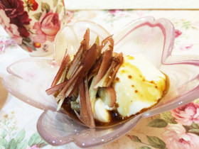豆腐で簡単絶品おつまみ☆焼肉のタレ冷奴★