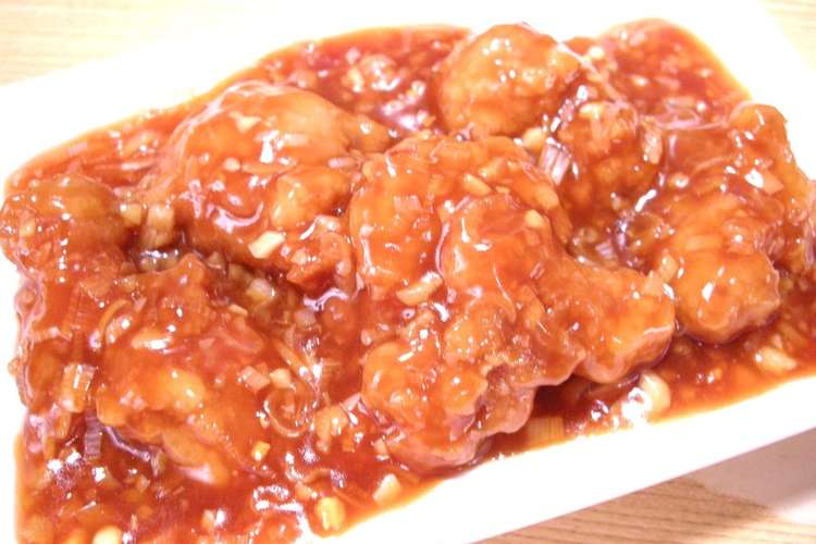 簡単 鶏のから揚げのチリソース レシピ 作り方 By 青麺記 クックパッド 簡単おいしいみんなのレシピが352万品