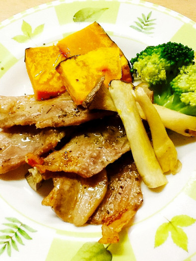 ＊豚肉と野菜のオーブン焼き＊の写真