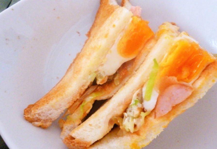 栄養たっぷり★半熟卵のサンドイッチの画像