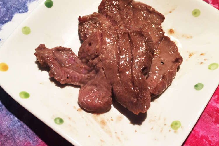 簡単厚切り牛タンの炙り焼き レシピ 作り方 By アサりょうちん クックパッド