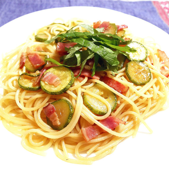 簡単 ズッキーニとベーコンの和風パスタ レシピ 作り方 By Ogamonja クックパッド 簡単おいしいみんなのレシピが360万品