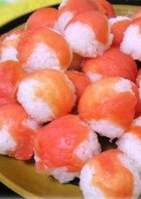 スモークサーモンの手毬寿司