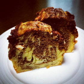 バター不使用!マーブルパウンドケーキ