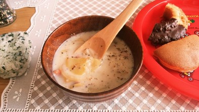 ♡朝食にジャーマンポテト風スープ ♡の写真