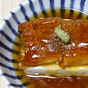 市販の蒲焼きで簡単、鰻と豆腐のあんかけの画像