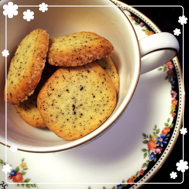 紅茶とレモンのアイスボックスクッキーの画像