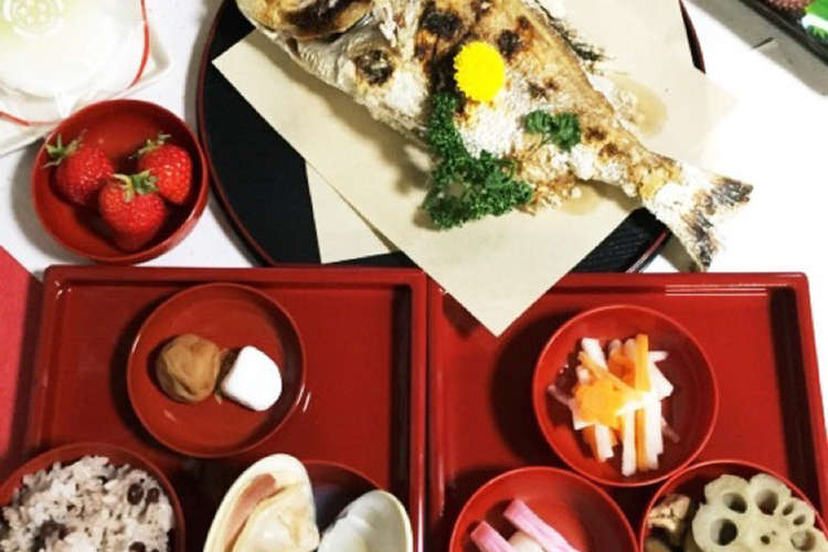 お食い初め 100日のお祝い膳 レシピ 作り方 By Ka Ri N クックパッド