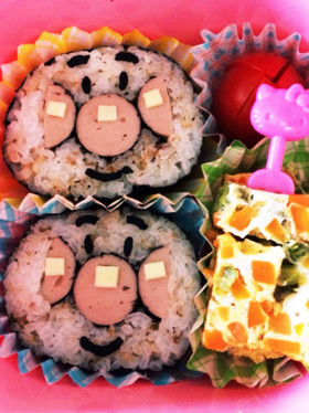 簡単♪ アンパンマン のり巻き キャラ弁