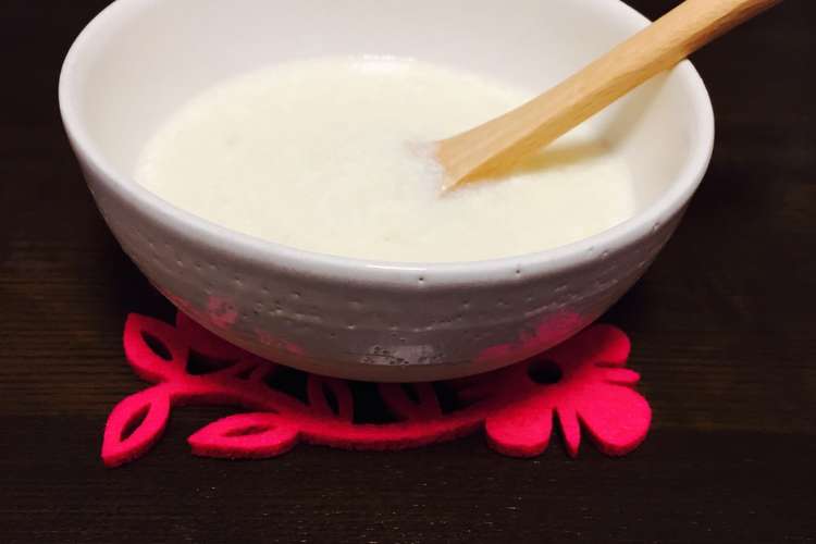 離乳食初期 3分で完成豆腐入り10倍粥 レシピ 作り方 By りひ ママ クックパッド 簡単おいしいみんなのレシピが359万品
