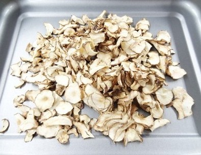乾燥菊芋の作り方（食品乾燥機）の写真
