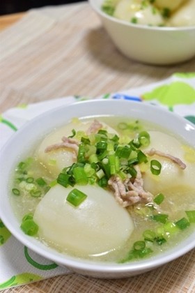 かぶのそぼろスープ