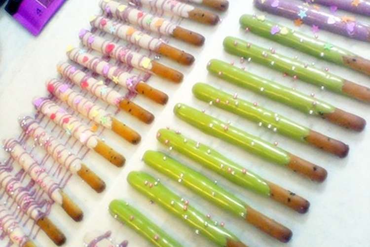 バレンタインに手作りpocky レシピ 作り方 By ワンオンニ クックパッド 簡単おいしいみんなのレシピが354万品