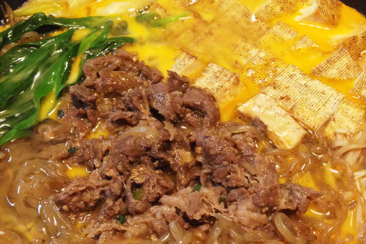 コストコのプルコギビーフで簡単すき焼き風 レシピ 作り方 By ようじずふぁくとりー クックパッド 簡単おいしいみんなのレシピが358万品