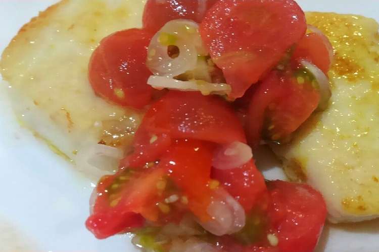 かじきのムニエル トマトらっきょうソース レシピ 作り方 By やすみぬむ クックパッド 簡単おいしいみんなのレシピが364万品