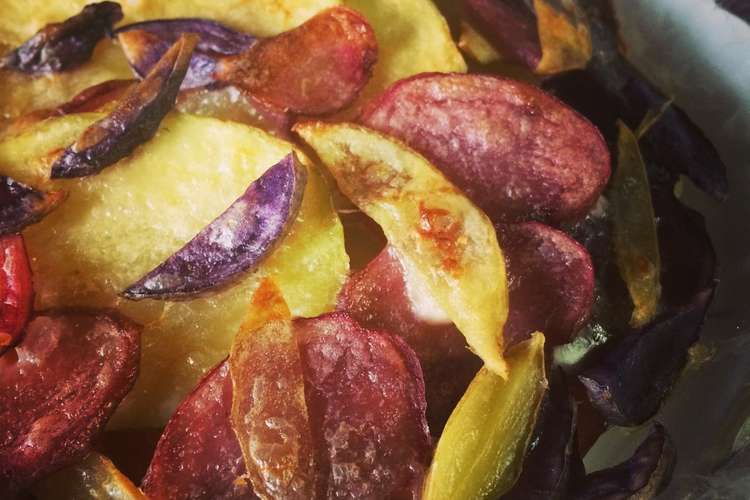 カラフルポテトのオーブン焼き レシピ 作り方 By Yukariluna クックパッド 簡単おいしいみんなのレシピが376万品