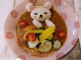 キャラデコカレー♡コリラックマ