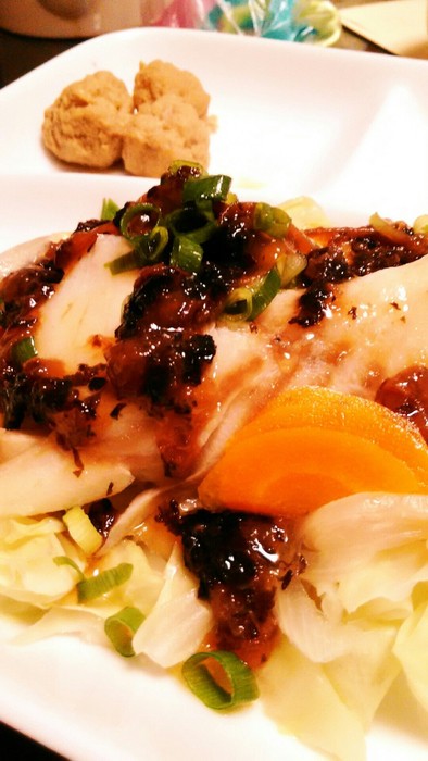 スチーマーで簡単！鱈と野菜の梅タレタレの写真