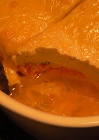 トラウトサーモン・サンド豆腐のチーズ焼き