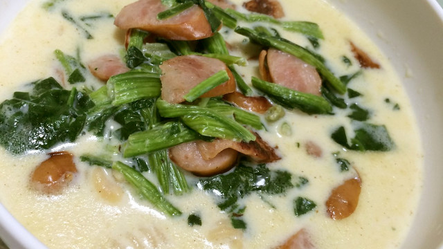 ダイエット 糖質制限 満腹簡単豆乳スープ レシピ 作り方 By ハニオハナ クックパッド