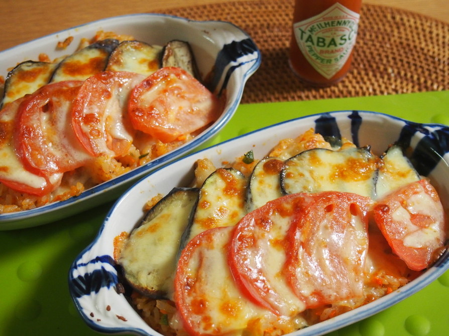 大人気☆ナスとトマトのチーズドリアの画像