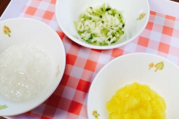 離乳食中期 さつまいものミルク煮 給食 レシピ 作り方 By 学校法人森友学園 クックパッド 簡単おいしいみんなのレシピが357万品