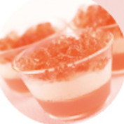 ピンク杏仁豆腐の画像