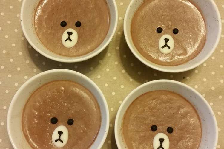 簡単 可愛い ブラウンのチョコムース レシピ 作り方 By Erimama クックパッド 簡単おいしいみんなのレシピが376万品