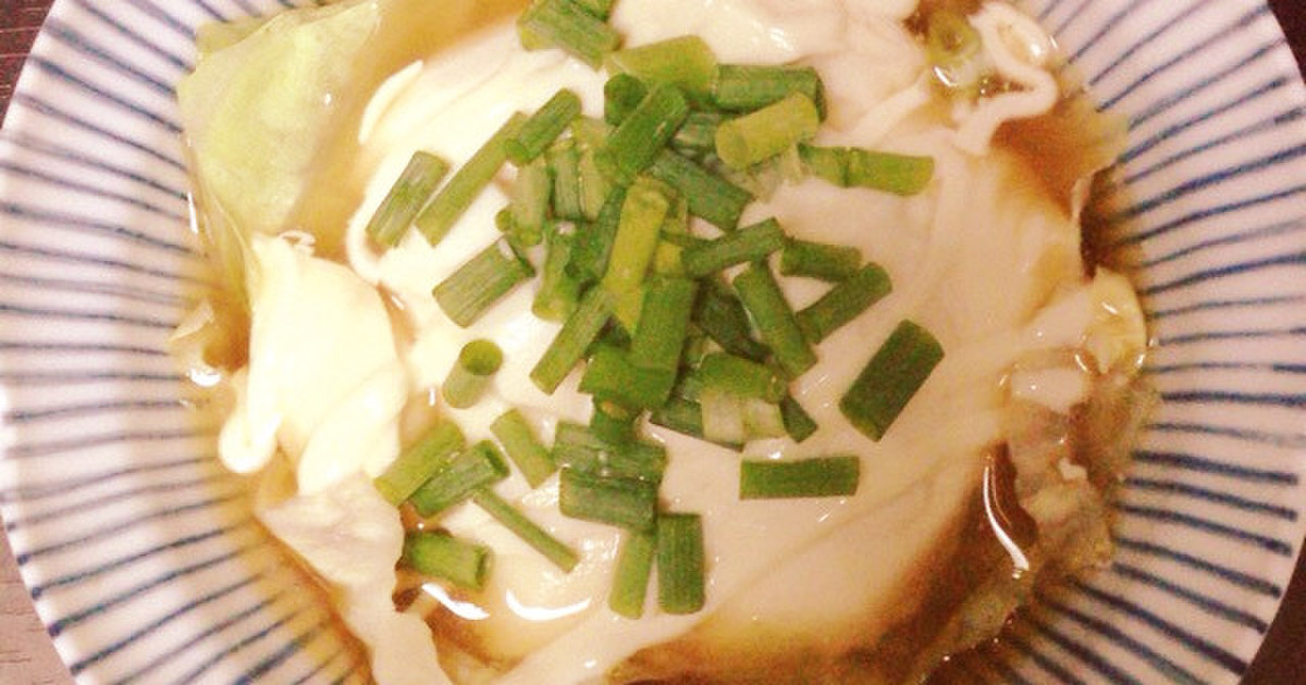 キャベツとお豆腐の温かいおつまみ レシピ 作り方 By しお小さじ1 クックパッド 簡単おいしいみんなのレシピが350万品