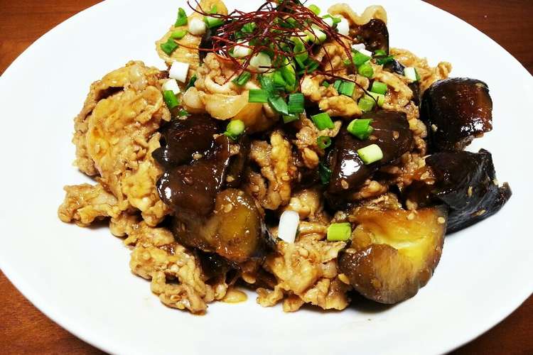 簡単計量 韓国風 豚とナスの炒め物 レシピ 作り方 By 30 Kitchen クックパッド