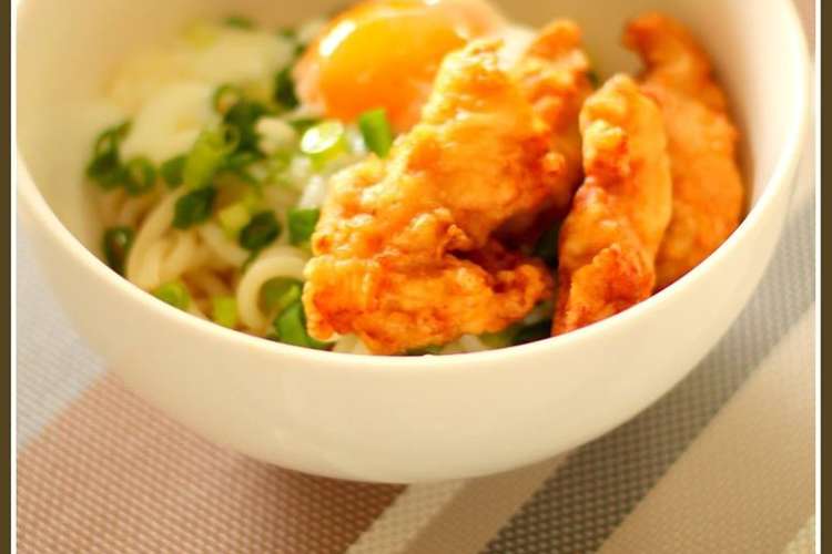 とり天冷しうどん レシピ 作り方 By Jharue クックパッド