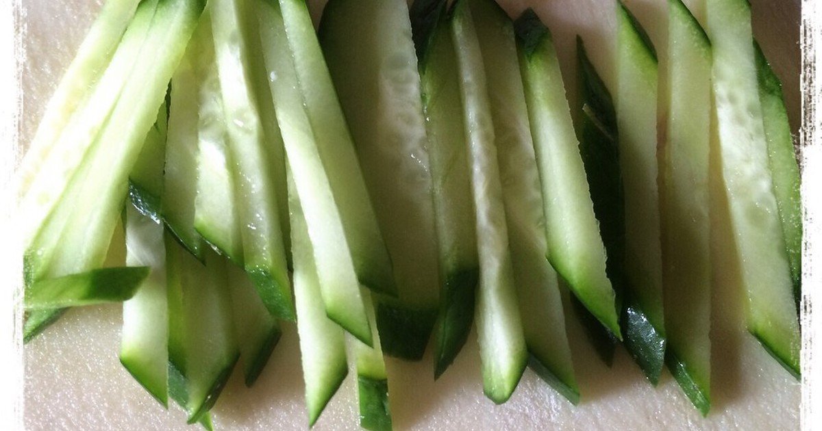 冷やし中華用キュウリの切り方 レシピ 作り方 By Cook 244 クックパッド 簡単おいしいみんなのレシピが359万品