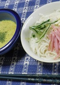 ツナカレースープのつけ麺（冷麦） 
