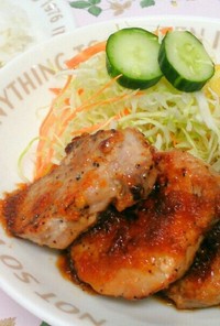 豚ヒレ肉のステーキ～オニオンソース～