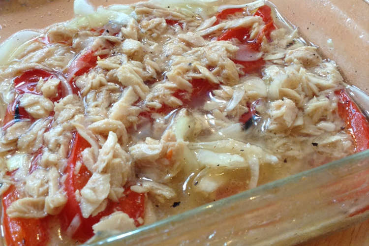 べんりで酢でパプリカと玉ねぎのマリネ レシピ 作り方 By ﾅﾑﾅﾑ八百八 クックパッド 簡単おいしいみんなのレシピが360万品