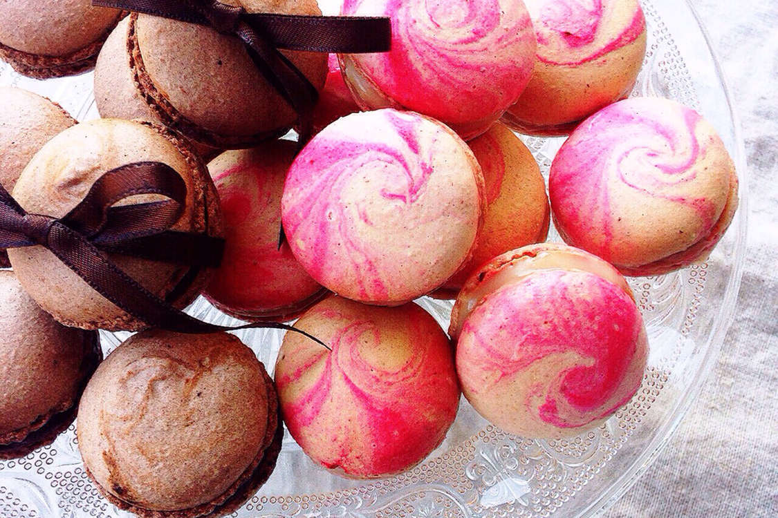 可愛い マーブルマカロン レシピ 作り方 By 焼き菓子ひなうた クックパッド 簡単おいしいみんなのレシピが379万品