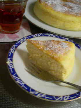 ヨーグルトで♪スフレケーキ