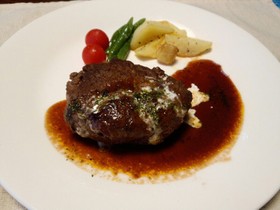 お一人様ハンバーグの付け合わせ