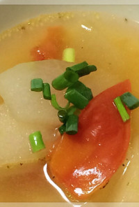暑い夏に！冬瓜とトマトのスープ