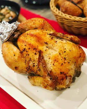 クリスマスやおもてなしに♪鶏の丸焼き☆