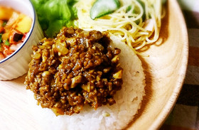 レンジで簡単キーマカレー♡