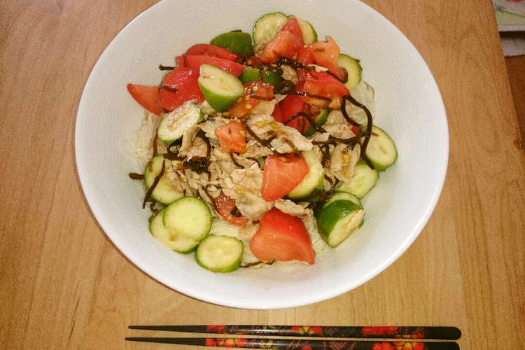 夏に豪快 さっぱりぶっかけそうめん レシピ 作り方 By Milkii クックパッド 簡単おいしいみんなのレシピが359万品