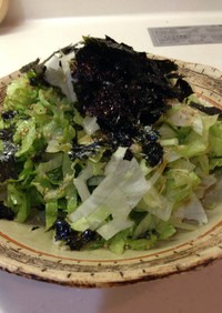 簡単 韓国のりのレタスサラダ