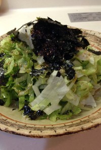 簡単 韓国のりのレタスサラダ