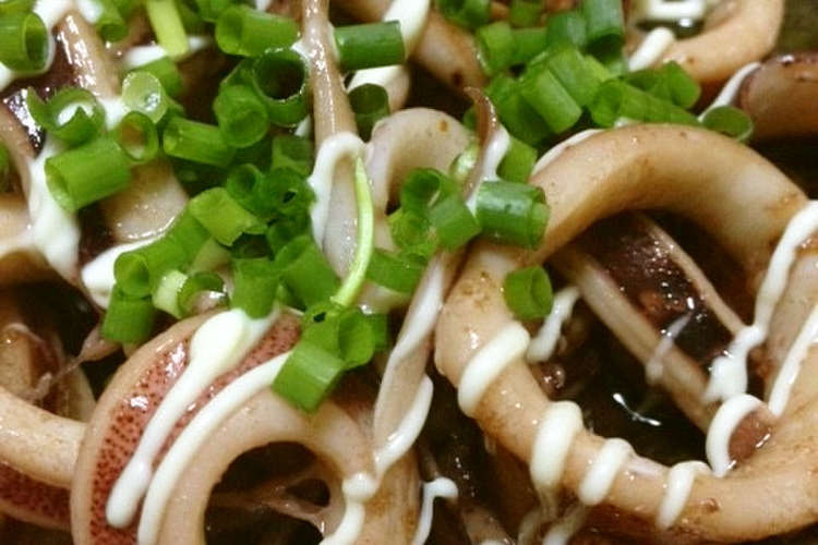 うまうま甘辛イカのマヨビーム仕上げ レシピ 作り方 By Mamychoco クックパッド 簡単おいしいみんなのレシピが354万品