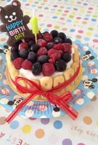 一歳の誕生日ケーキ